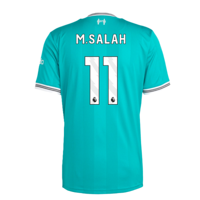 Liverpool 2025-20 Third Football Kit Salah Name & Number L M S