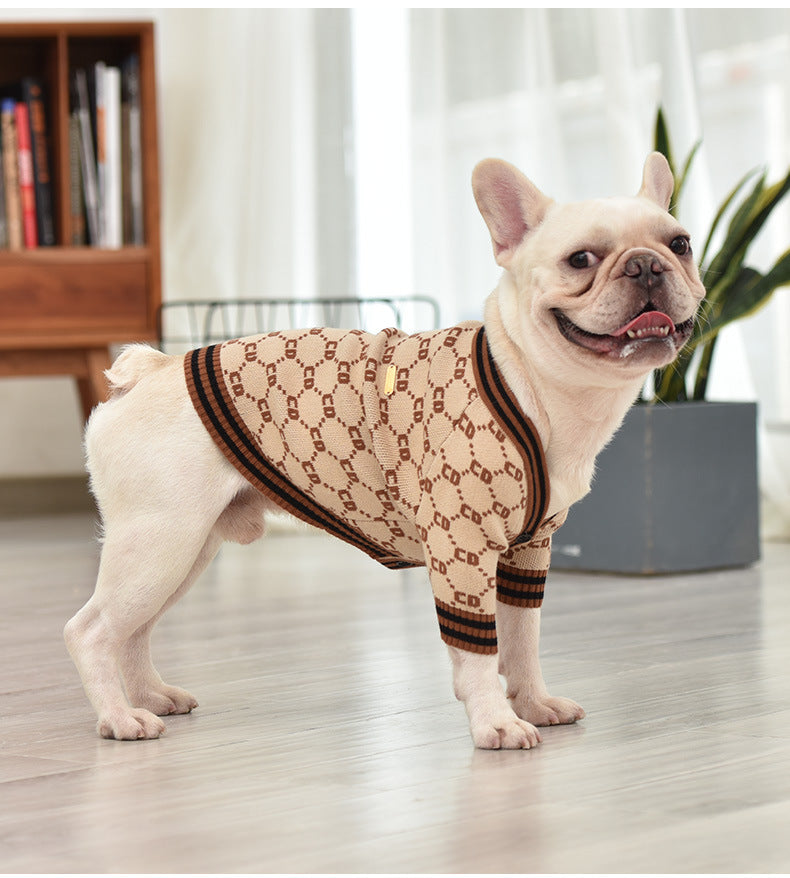 French Bulldog French Bulldog Thick Knit Sweater Soft Warm And Stylish Warm Dog Outfit