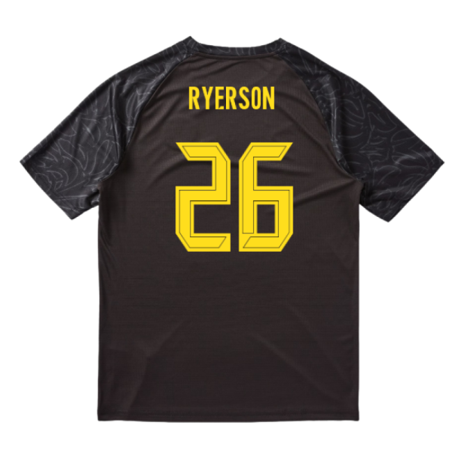 2025-2026 Borussia Dortmund Warm Up Jersey (Black) (Ryerson 26)