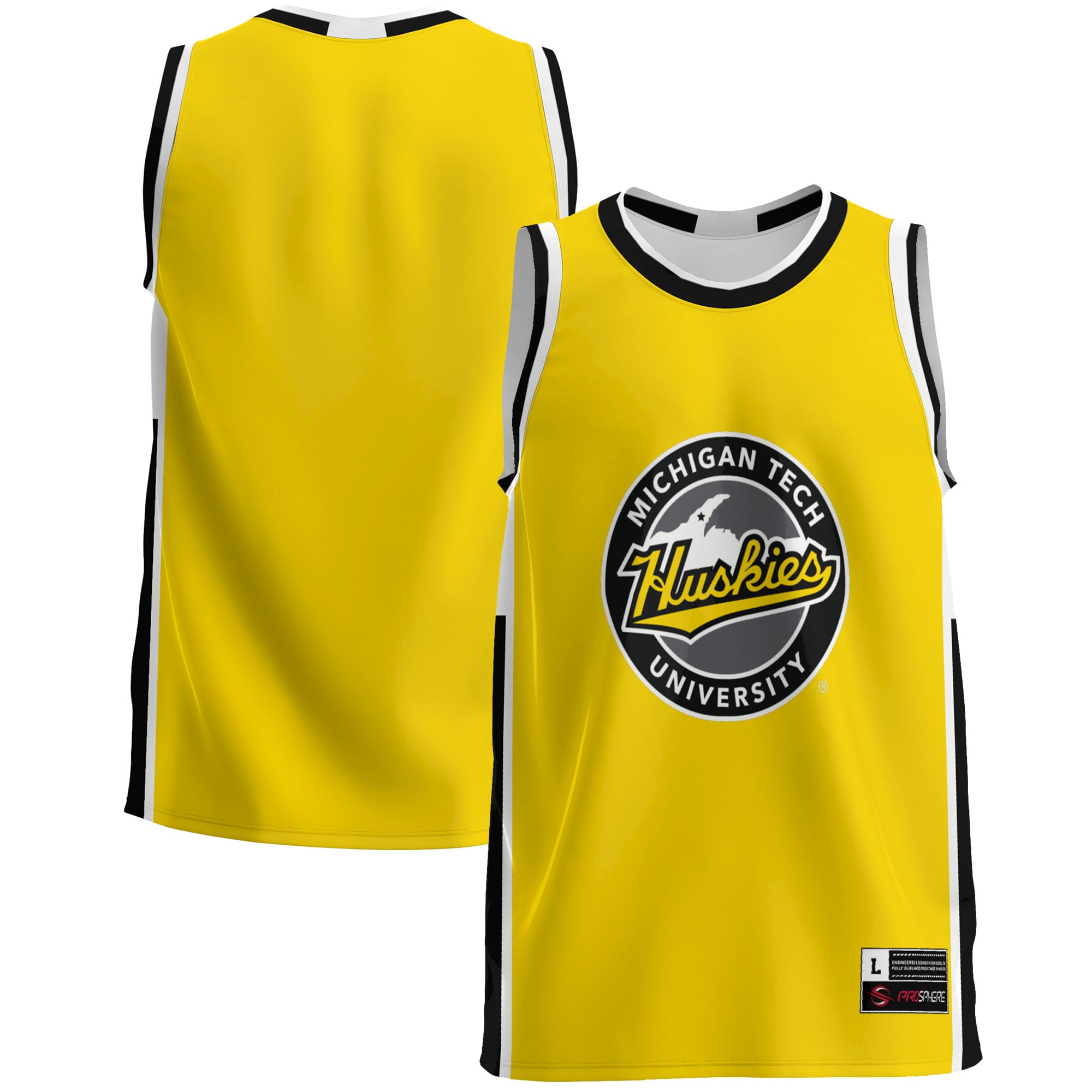 [DDG] Michigan Tech Huskies GameDay Greats Lightweight Basketball Jersey - Gold