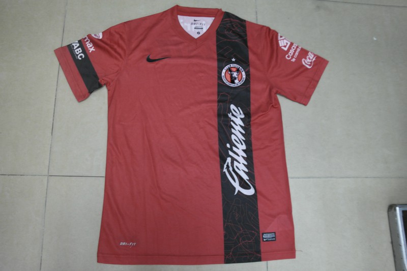 Match Quality 13-14 Club Tijuana Home Red Soccer Jersey Shirt