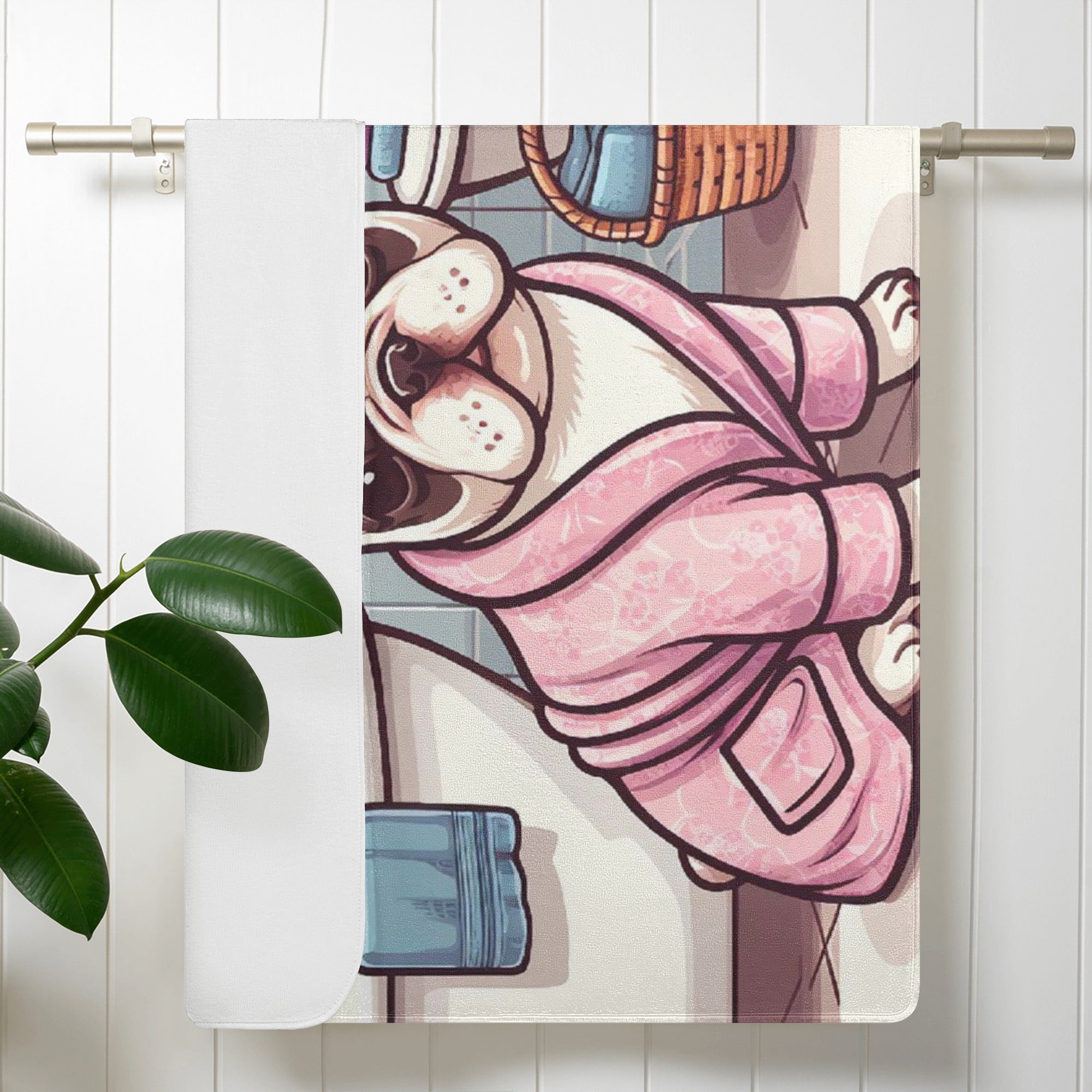 Non-slip Non-slip Roxy - Bulldog Bath Towel Paw Protection