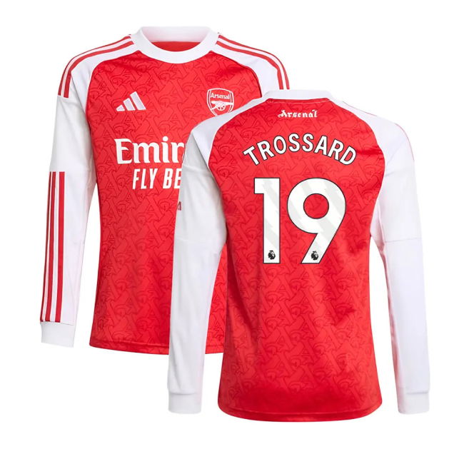 2025-2026 Arsenal Long Sleeve Home Shirt (Kids) (Trossard 19)