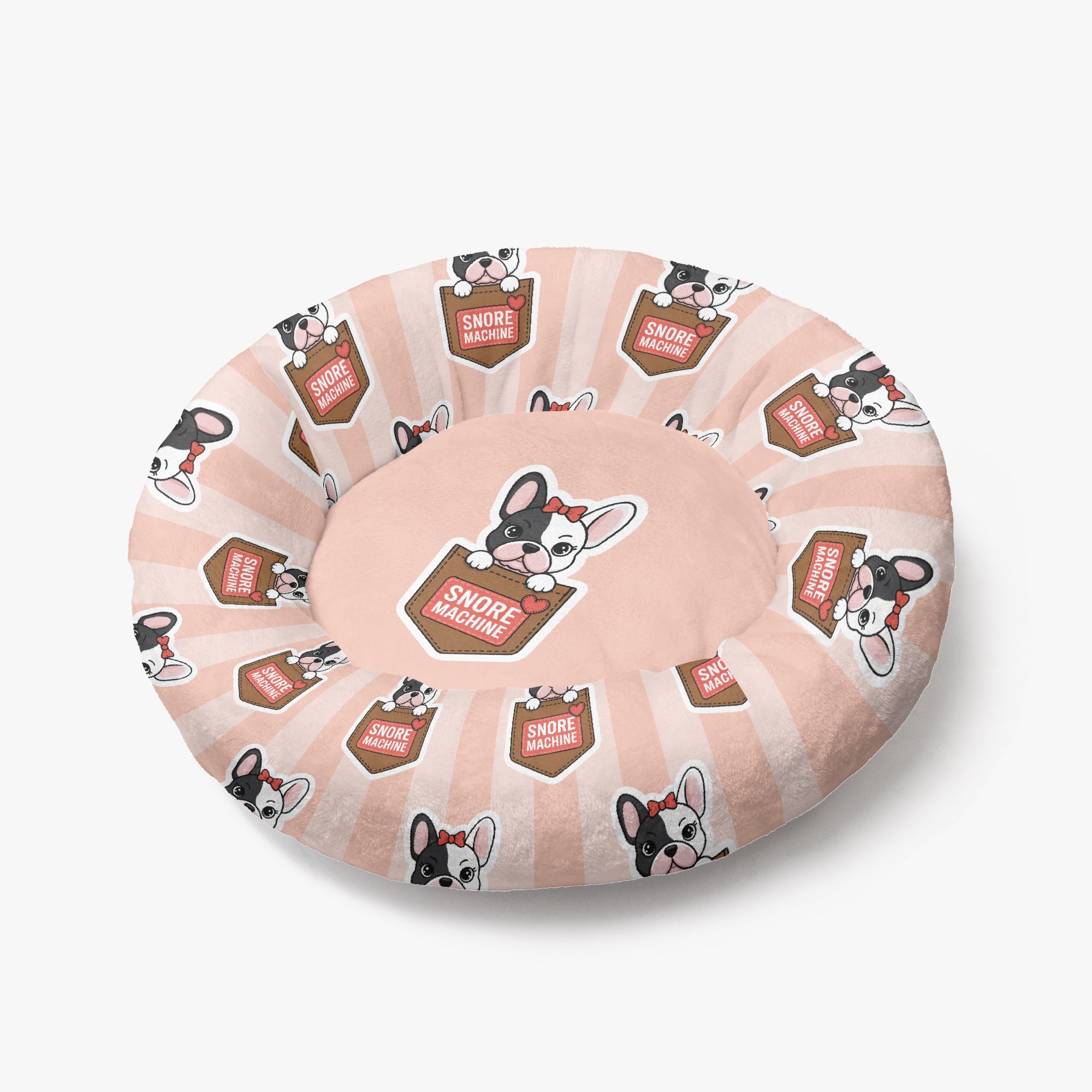 French Bulldog Bacon Cloud Comfort Frenchie Bed | Anti Anxiety French