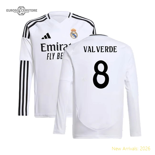 High-quality Football Team Kids Valverde Jersey 2024-2025 Breathable