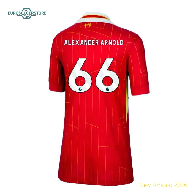 Liverpool 2024-25 Home Fan Version For Kids Arnold Soccer Jersey