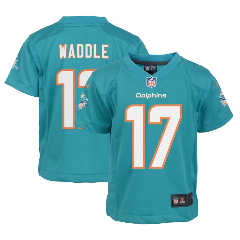 None Jaylen Waddle Miami Dolphins NFL Team Replica Jersey Football App