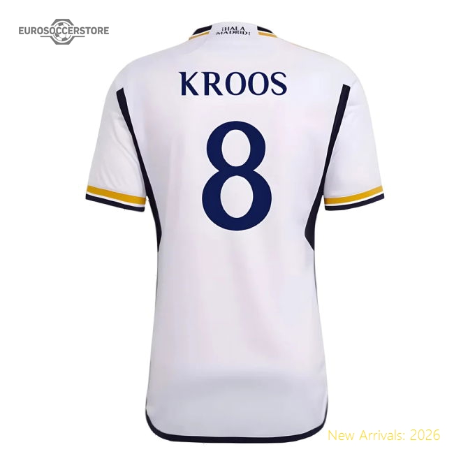 Top-Quality Official 2023-2024 Real Madrid Home Shirt (Kroos 8)