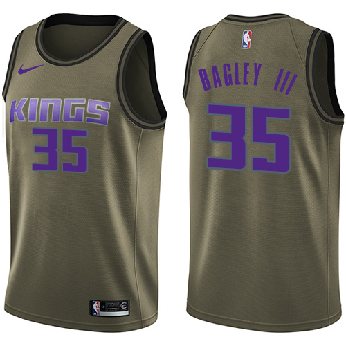 SAC #35 Marvin Bagley Professional 2024 Icon NBA Jersey - Green