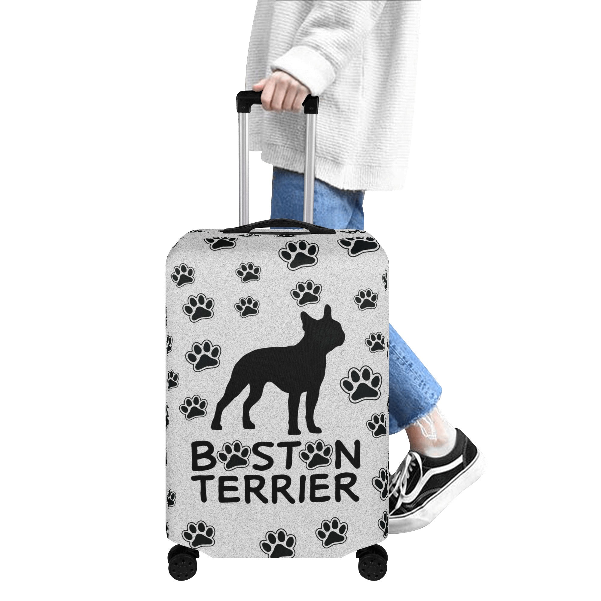 Luggage Cover For Boston Terrier Lovers Winter Wear | Breed-optimized