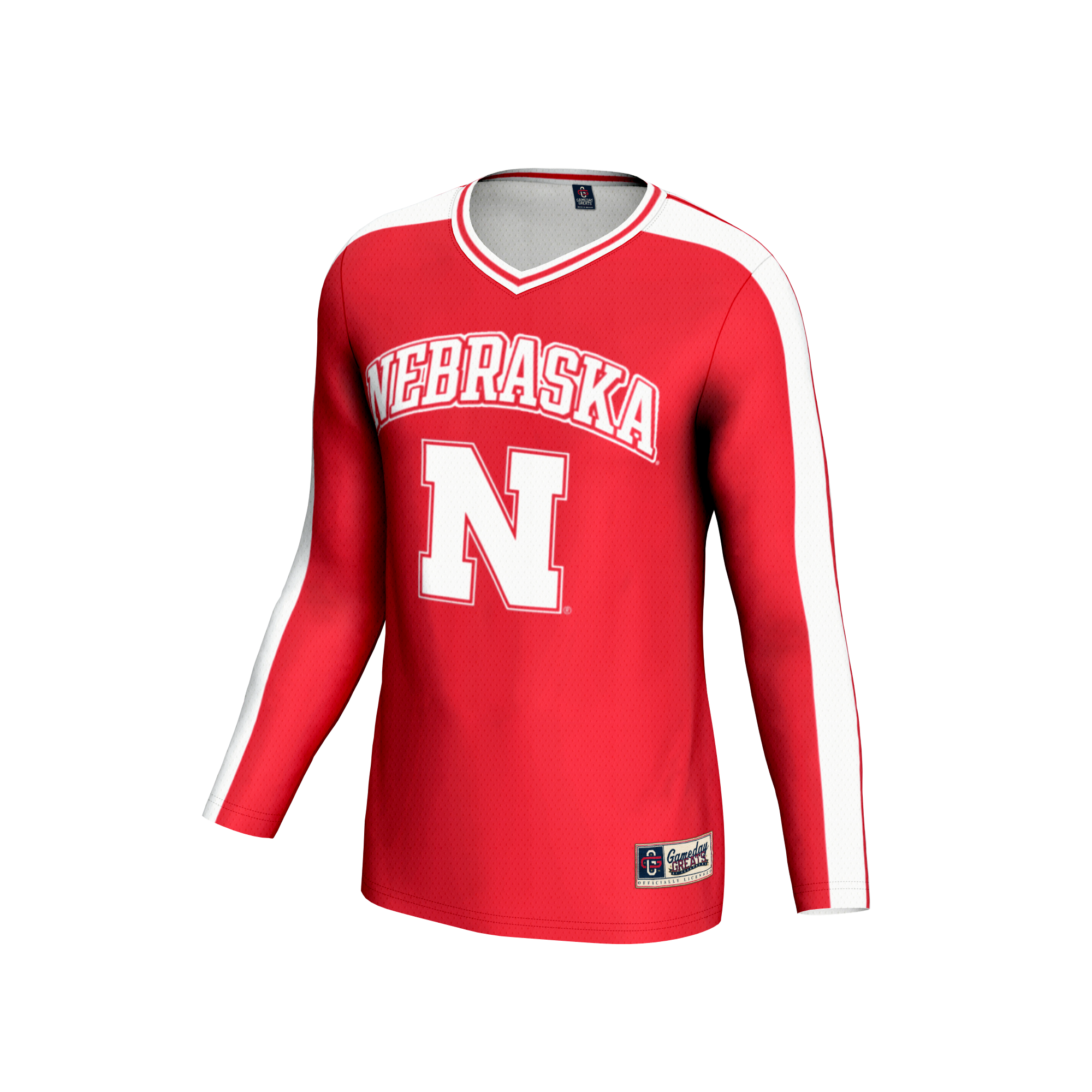 [NJP] Nebraska Huskers GameDay Greats Unisex Women's Volleyball Lightweight Fashion Jersey - Scarlet