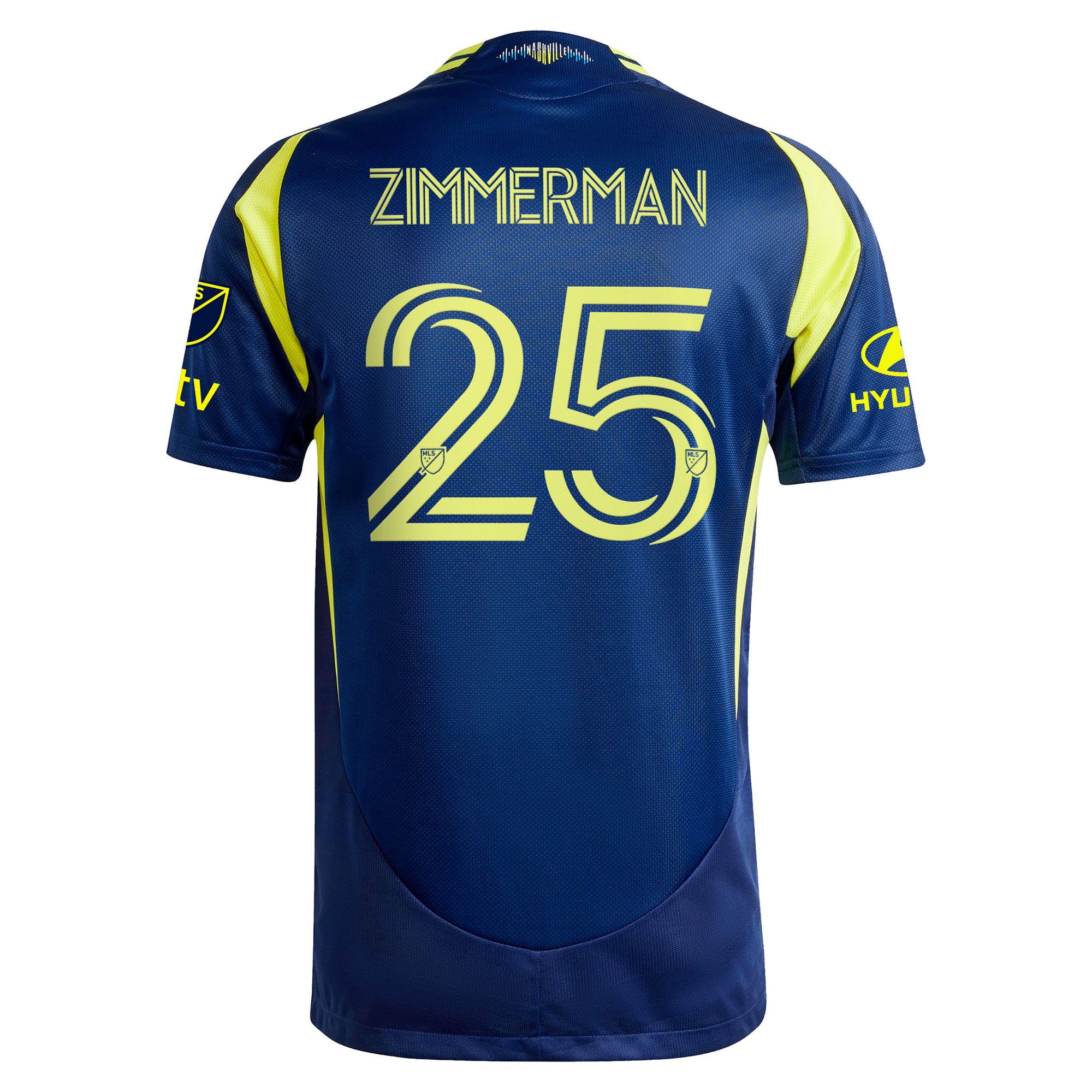 [SJH] Walker Zimmerman Nashville SC 2025 The Heart Of Nashville Kit Authentic Player Jersey - Navy