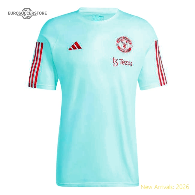 Official 2023-2024 Man Utd Training Tee (white) (your Name) - Premium