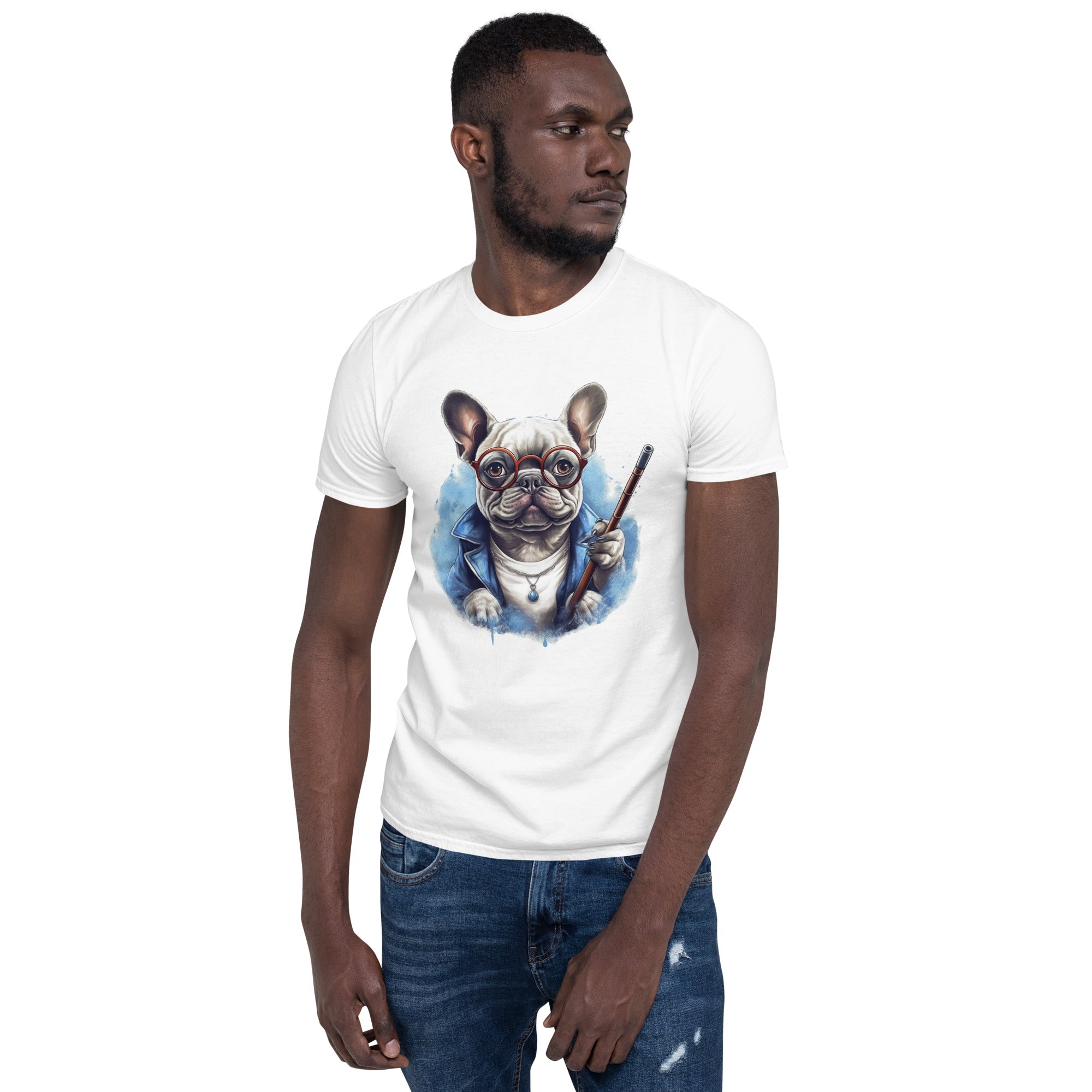 Courageous Frenchie-Themed Unisex T-Shirt