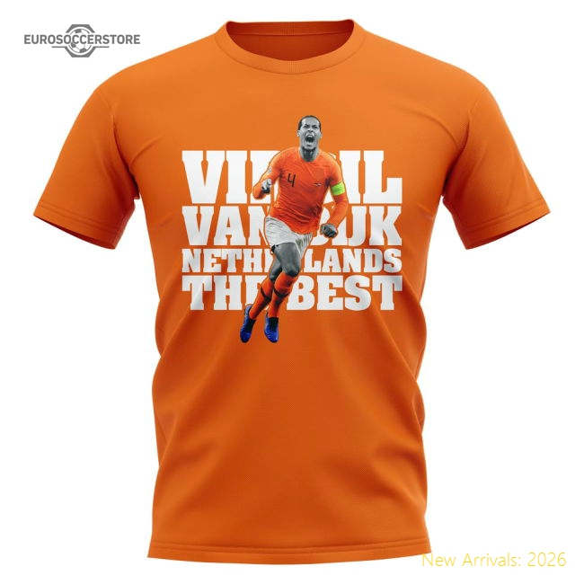 Virgil Van Dijk Netherlands Player T-Shirt (Orange)