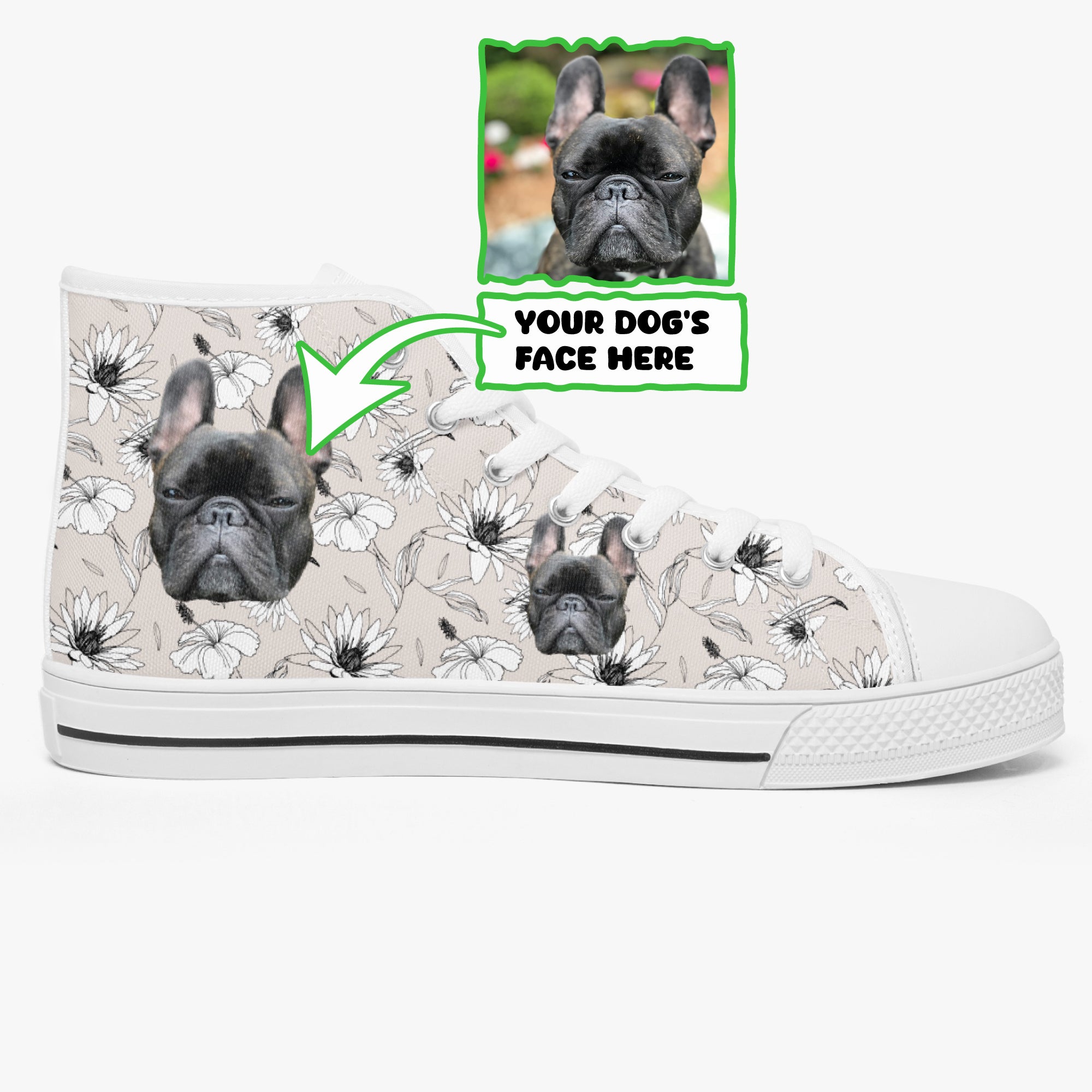 Stylish Bebe - Personalized Classic High-top Canvas Shoes for Fashion