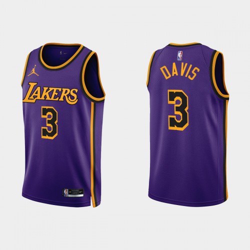 Los Angeles Lakers Anthony #3 Durable Design Jersey Contemporary Desig