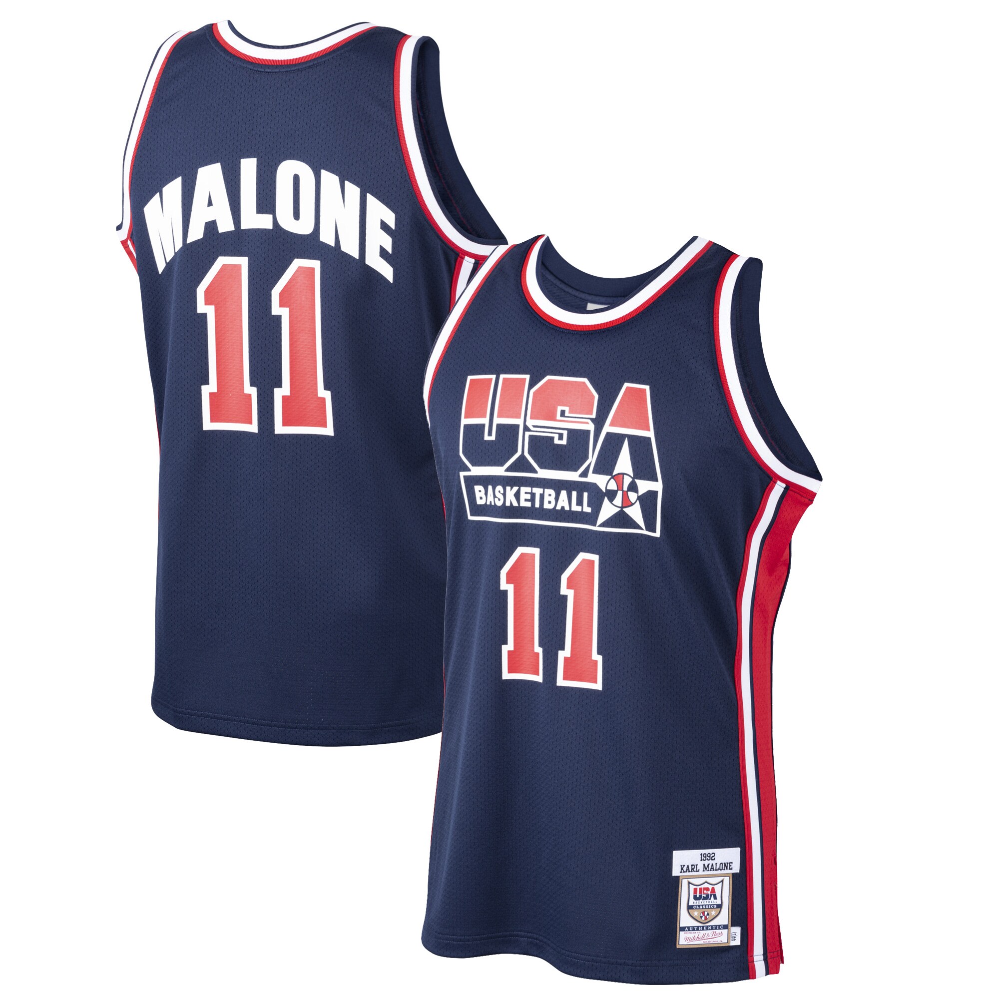 [ESK] Karl Malone USA Basketball 1992 Dream Team Authentic Jersey - Navy