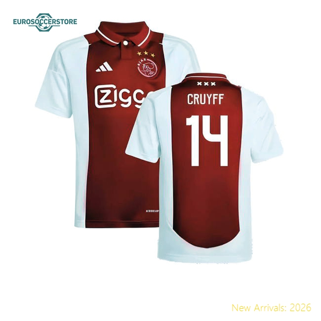 2024-2025 Football Team Kids Durable Cruyff Jersey Aeroready