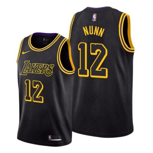 Black LAL Angeles Lakers #12 Nike High-Quality Jersey NBA Fan Apparel