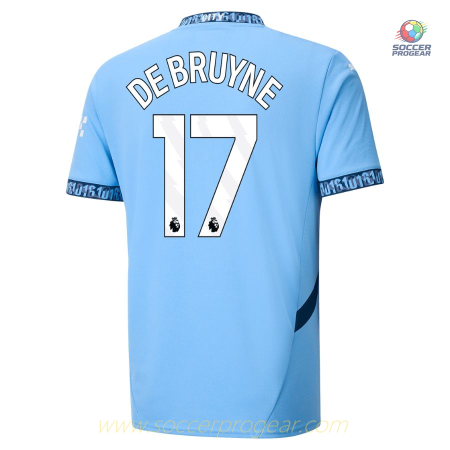 Manchester City Home Soccer Shirt 2024/25 Collection De Bruyne