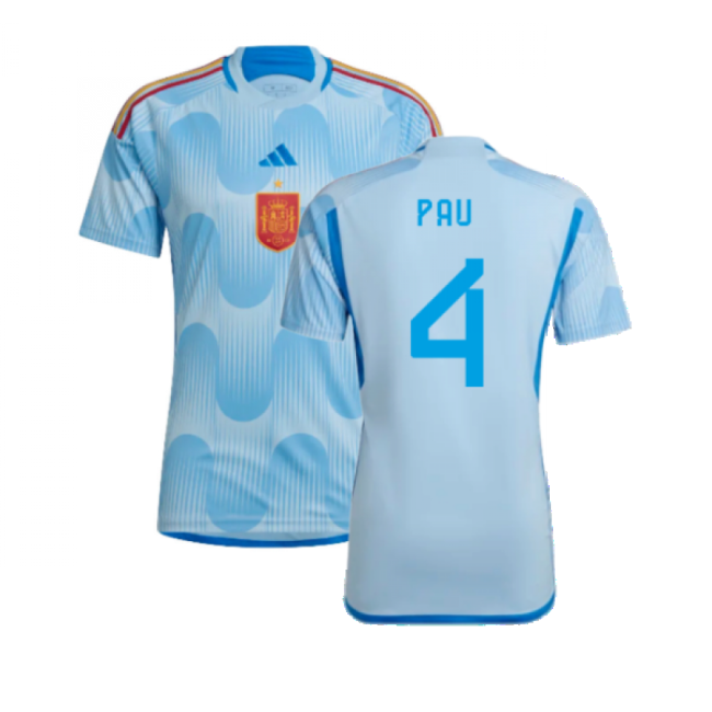 Spain Away Kit 2022-2023 Match Day Jersey Game Ready