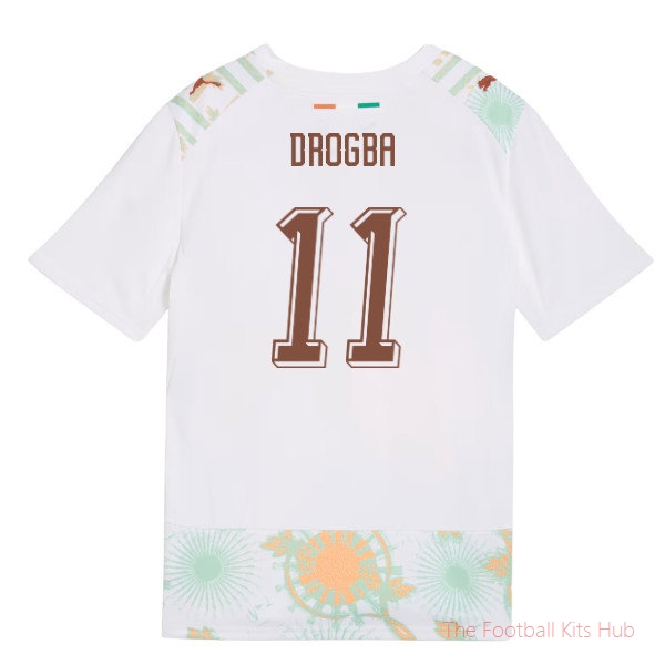 2026-2027 Ivory Coast Away Shirt (Kids) (Drogba 11)