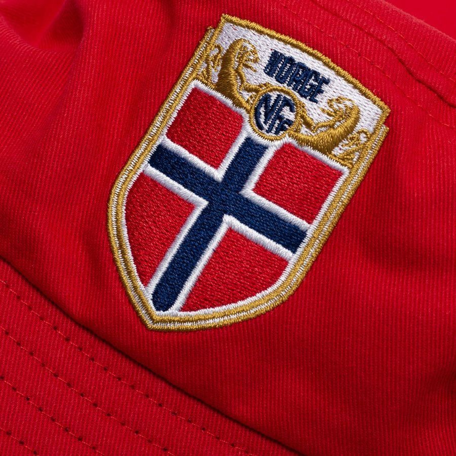 Norway Bucket Hat Crest Red In Multiple Adult Sizes