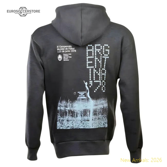 Pennarello World Cup La Albiceleste 1978 Zipped Hoodie -charcoal