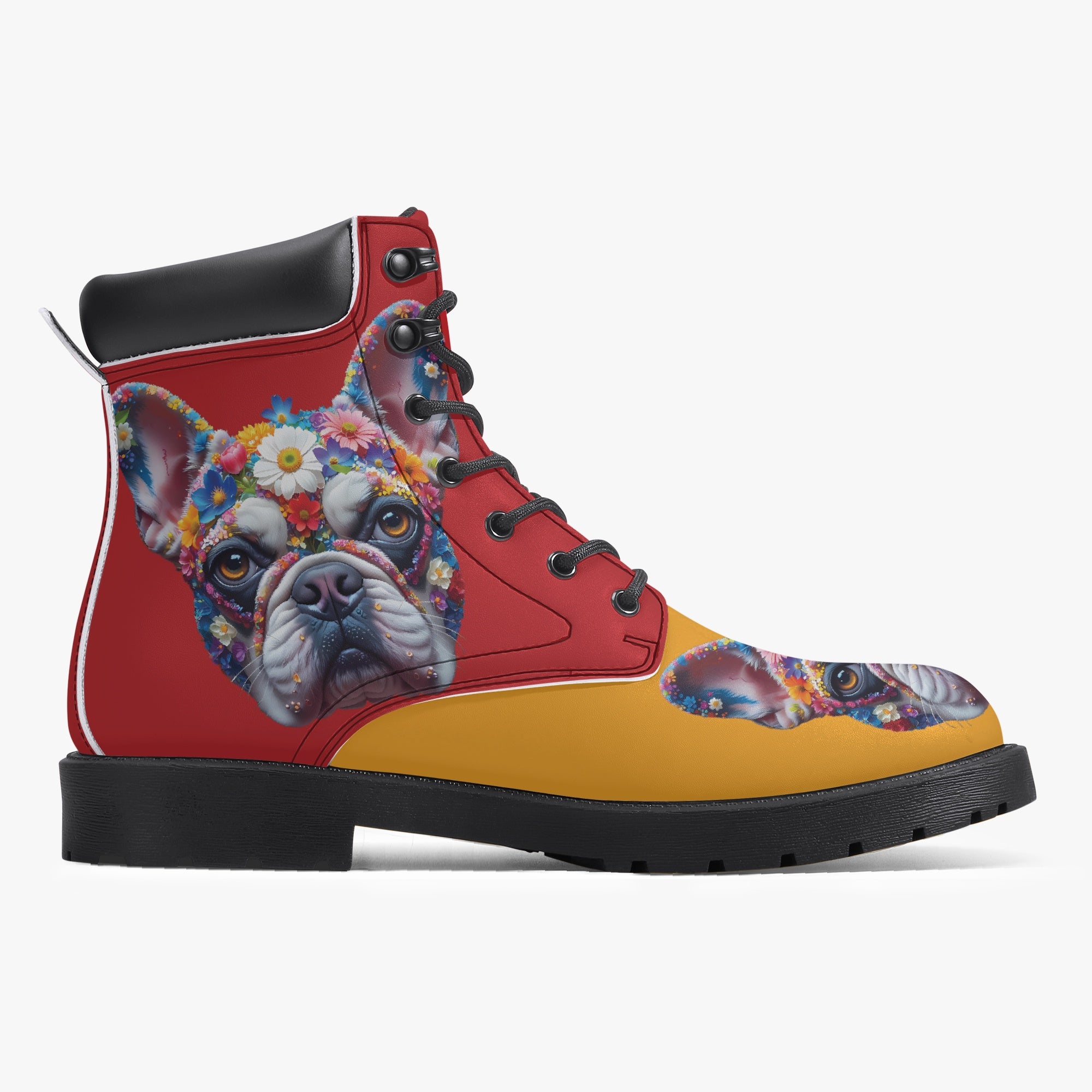 Frenchie Lover Ralph - Trendy Casual Leather Boot Casual Wear