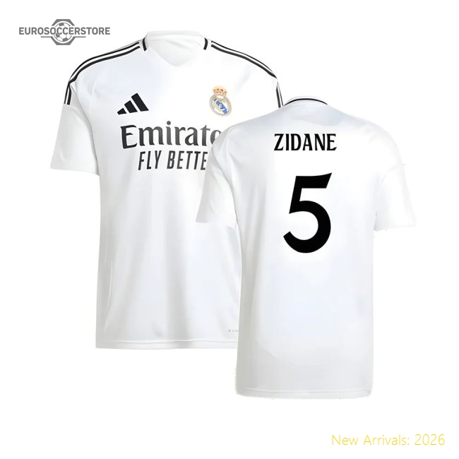 Top-grade 2024-2025 Real Madrid Home Jersey (zidane 5) - Collectors Item