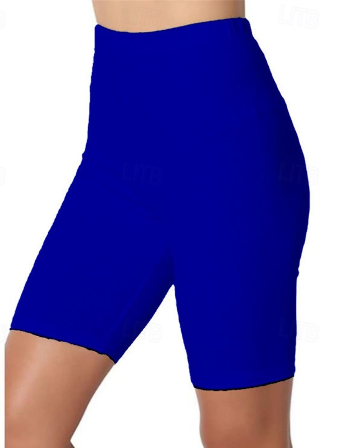 Women's Shorts Leggings Cozy Leggings Streetwear Casual Knee Length High Waist Plain Elastic Waist Breathability Stretchy Vacation Street Daily Wear Black White Pink Navy Blue Summer Regular Fit