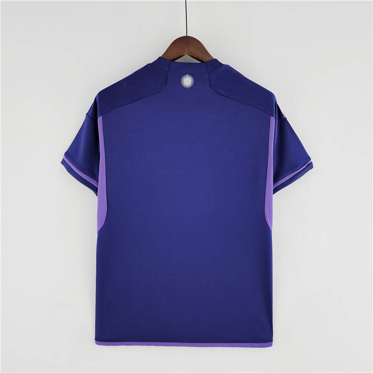 Argentina World Cup 2022 Away Blue Soccer Jersey Football Shirt -