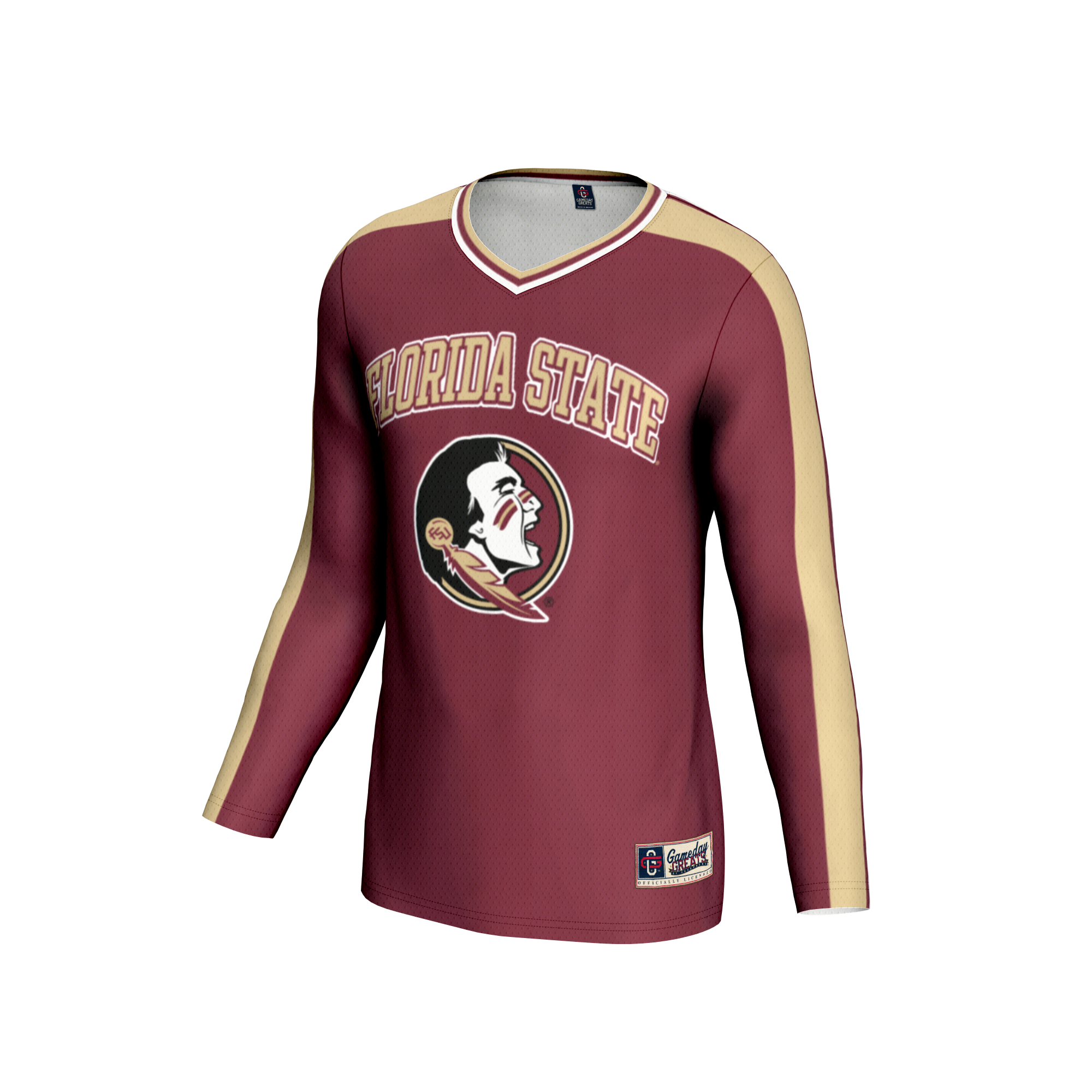 [DDG] Florida State Seminoles GameDay Greats Unisex Women's Volleyball Lightweight Fashion Jersey - Garnet