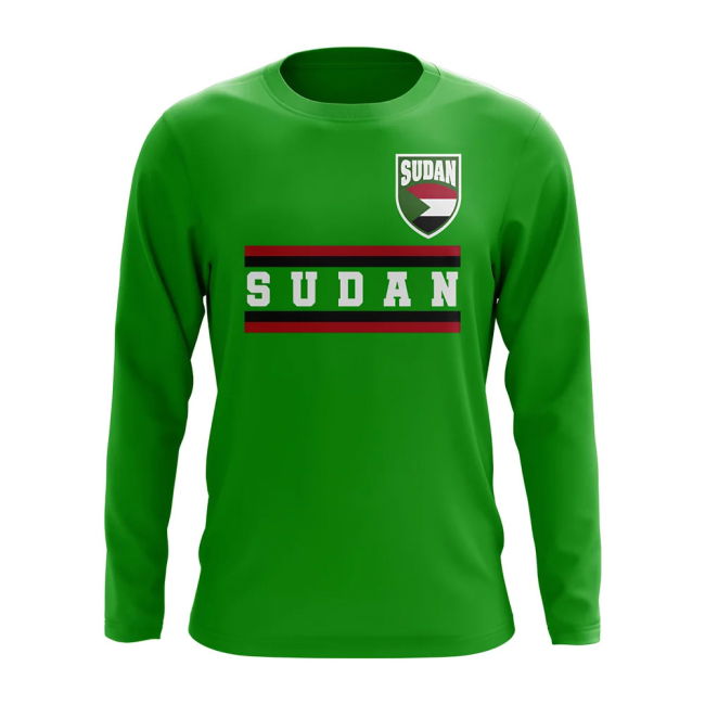 Aero-Dynamic Sudan Core Football Country Long Sleeve T-Shirt (Green)