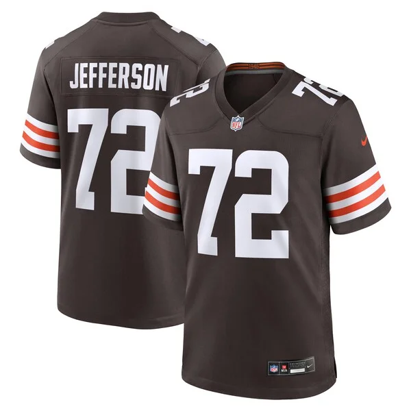 None Quinton Jefferson Game Jersey - Brown | NFL Player Jersey