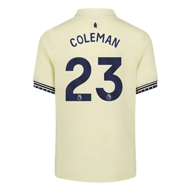 2025-20 Everton Away Jersey Coleman #23 Edition L M S Kids