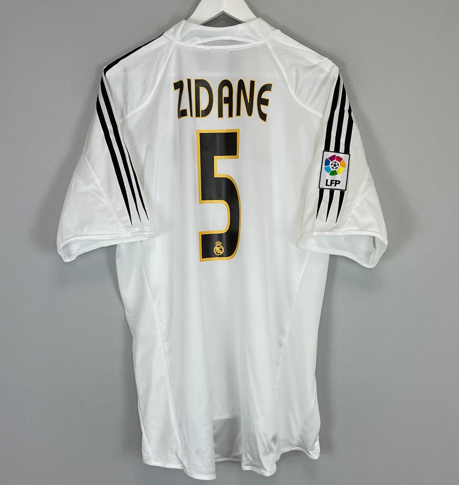 Advanced Fabric ZIDANE 5 Real Madrid 0405 Home Retro Shirt