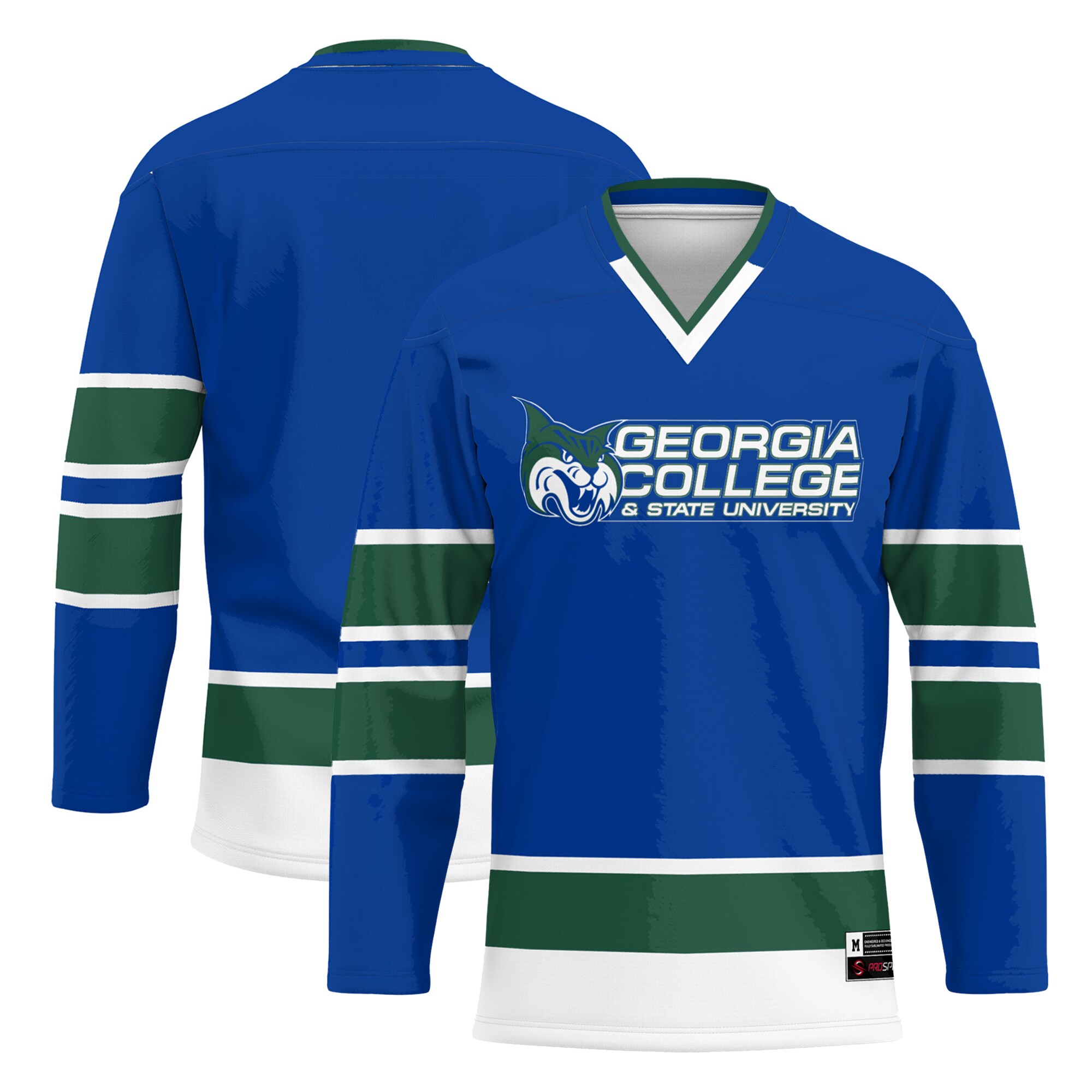 [DDG] Georgia College Bobcats GameDay Greats Youth Hockey Jersey - Blue