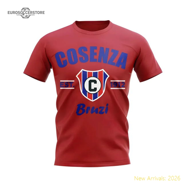 Cosenza Established Football T-Shirt (Red) For Serie A Fans