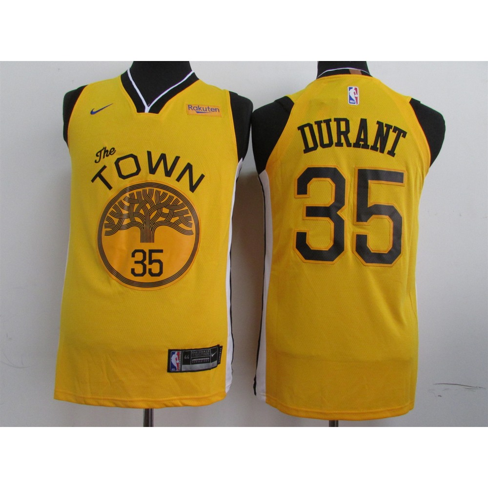 Limited Edition Jersey Golden State Warriors Kevin Durant35 - Yellow