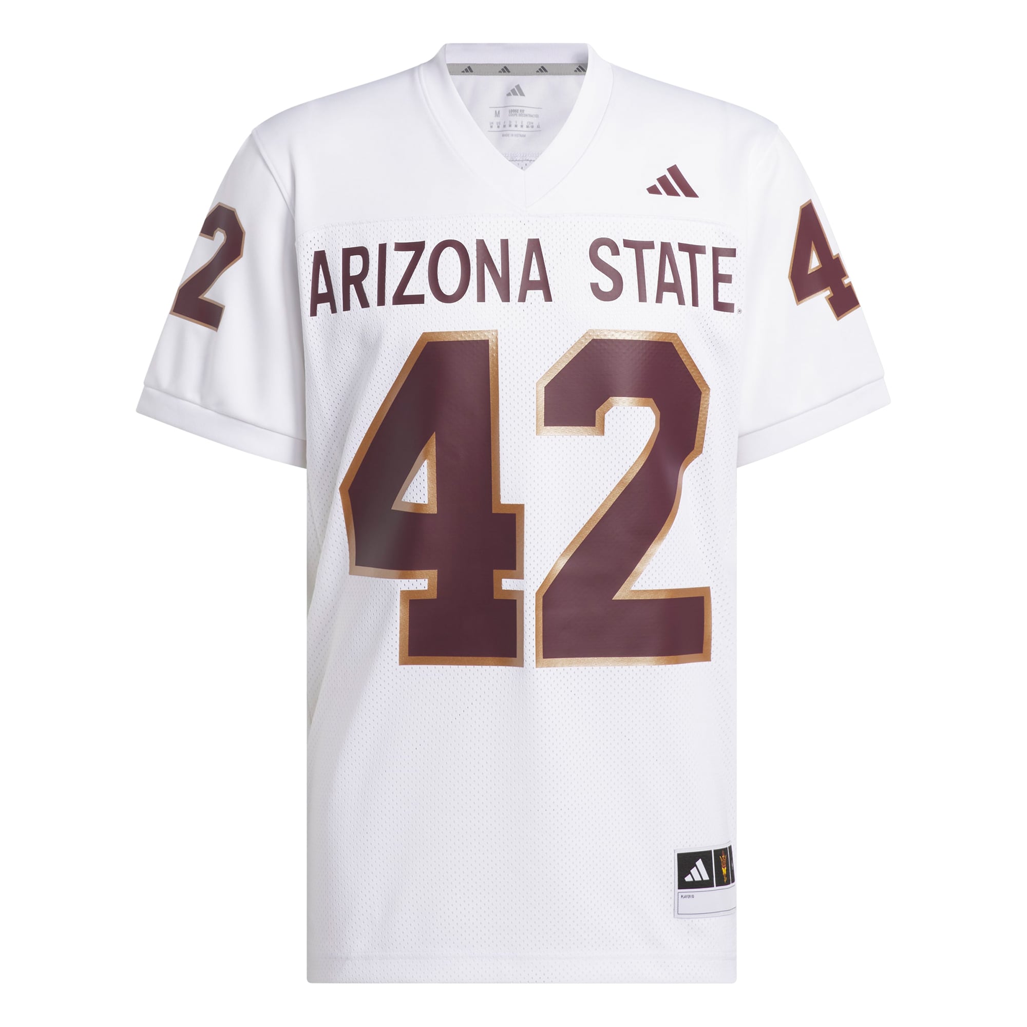 Men's Pat Tillman #42 White Arizona State Sun Devils Away Icon Premier Football Jersey