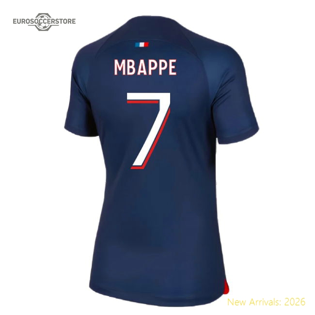 Football Team Mbappe Comfortable Ladies Jersey Smart Fabric Stretchy