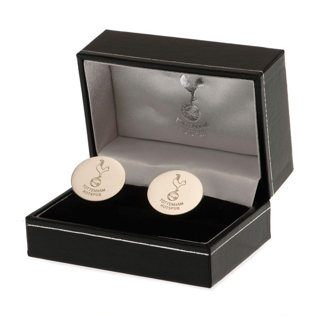 Spurs Licensed Tottenham Hotspur FC Stainless Steel Round Cufflinks