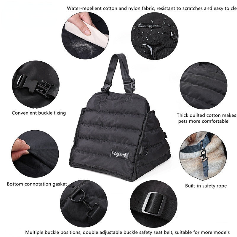 Durable Pawpacker Pet Carriers For French Bulldogs Car Seat Bag With ...