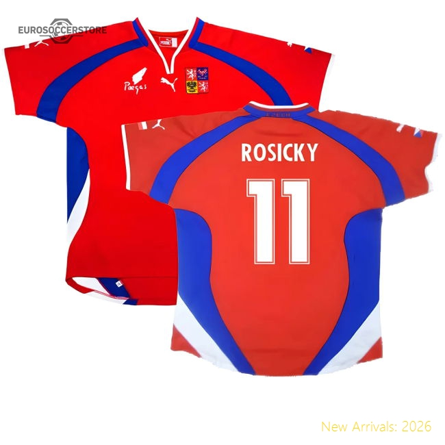 Czech Republic 2000-02 Home Shirt ((Very Good) XL) (Rosicky 11)