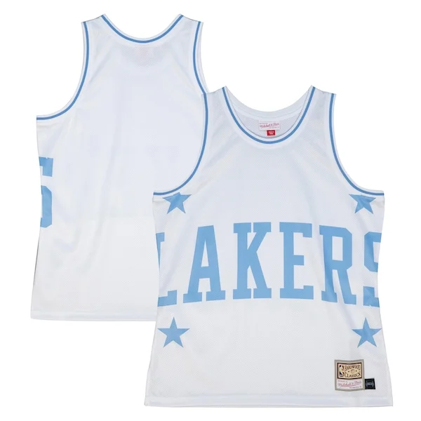 Los Angeles LAL Jersey - high-quality NBA - White athletic training