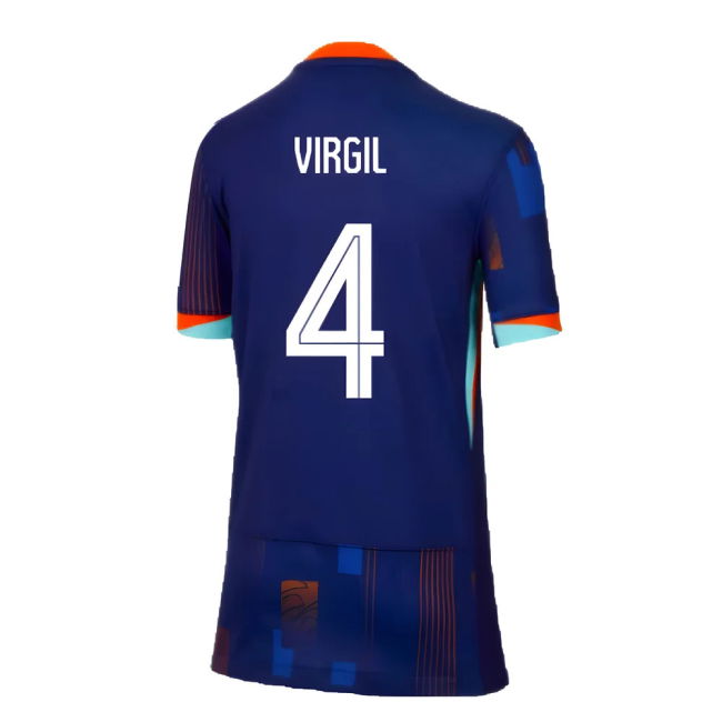 2024-2025 Netherlands Away Shirt (Kids) (Virgil 4) Authentic