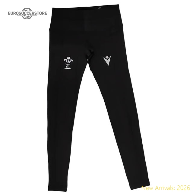 2024-2025 Wales Rugby WRU Ath Training Leggings (Black) - Womens