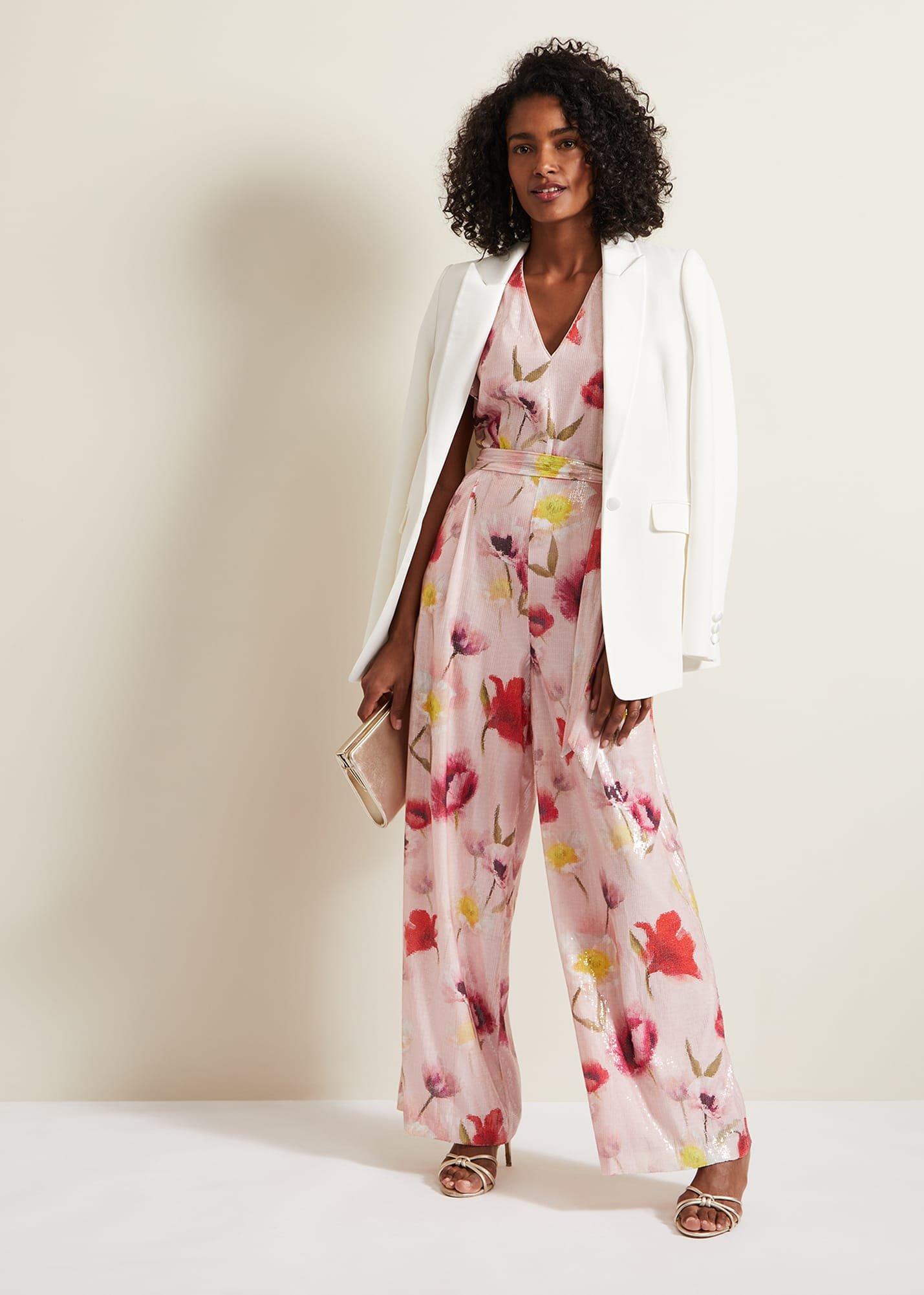 Rhiannon Sequin Printed Jumpsuit